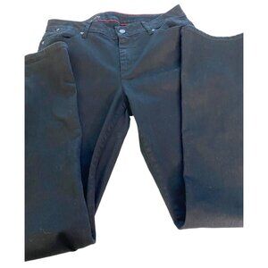 J. Crew Heritage Bootcut Jeans Black Stretch Denim Women 12x31 Mid Rise Western